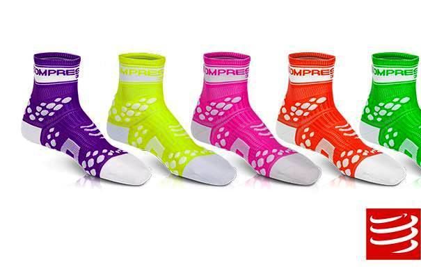 calcetines fluo compressport | rendimientofisico10.com